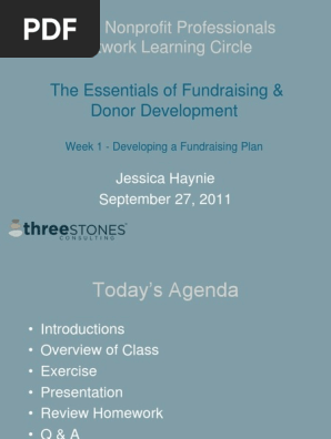 Developing a Fundraising Plan