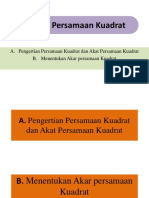 Persamaan Kuadrat