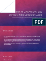 Outcome of Misoprostol And Oxytocin in the induction of labor