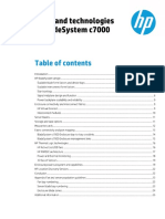 Architecture and Technologies in The HPE BlasdeSystem C7000