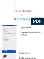 App User Manual: Bizom Team