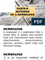 Parts of Newspaper 