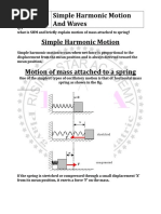 Unit 10 Simple Harmonic Motion and Waves