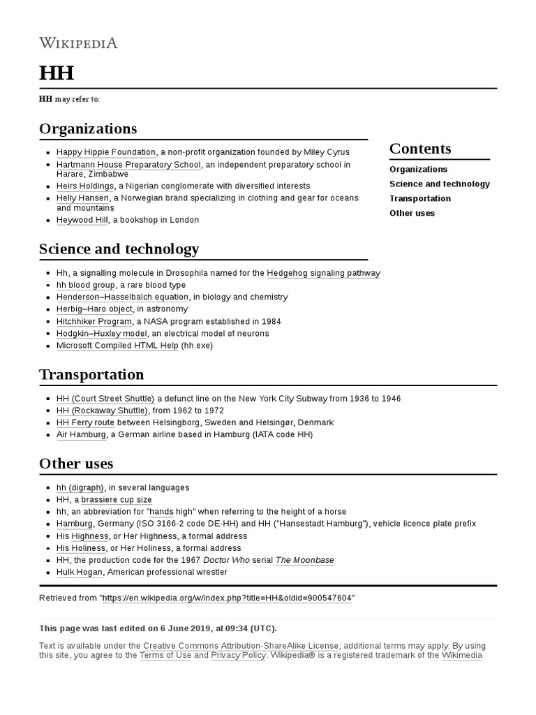 Organizations: HH May Refer To | PDF | Social Science