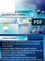 Analisis Kualitatif Kation Dan Anion