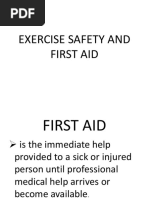 Exercise Safety and First Aid