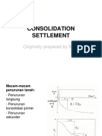 CONSOLIDATION SETTLEMENT CALCULATION