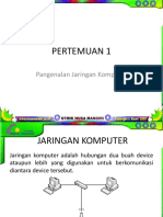 Pertemuan 1: Pangenalan Jaringan Komputer