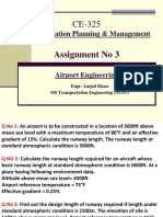 Assignment No 3: Transportation Planning & Management