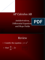 Antiderivatives, Differential Equations, and Slope Fields.ppt