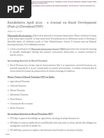 Kurukshetra April 2019: A Journal On Rural Development (Part-2) (Download PDF