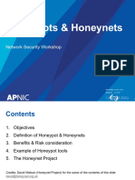 Honeypots & Honeynets for Network Security