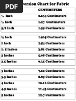 Length Conversion Reference Guide, PDF, Metre