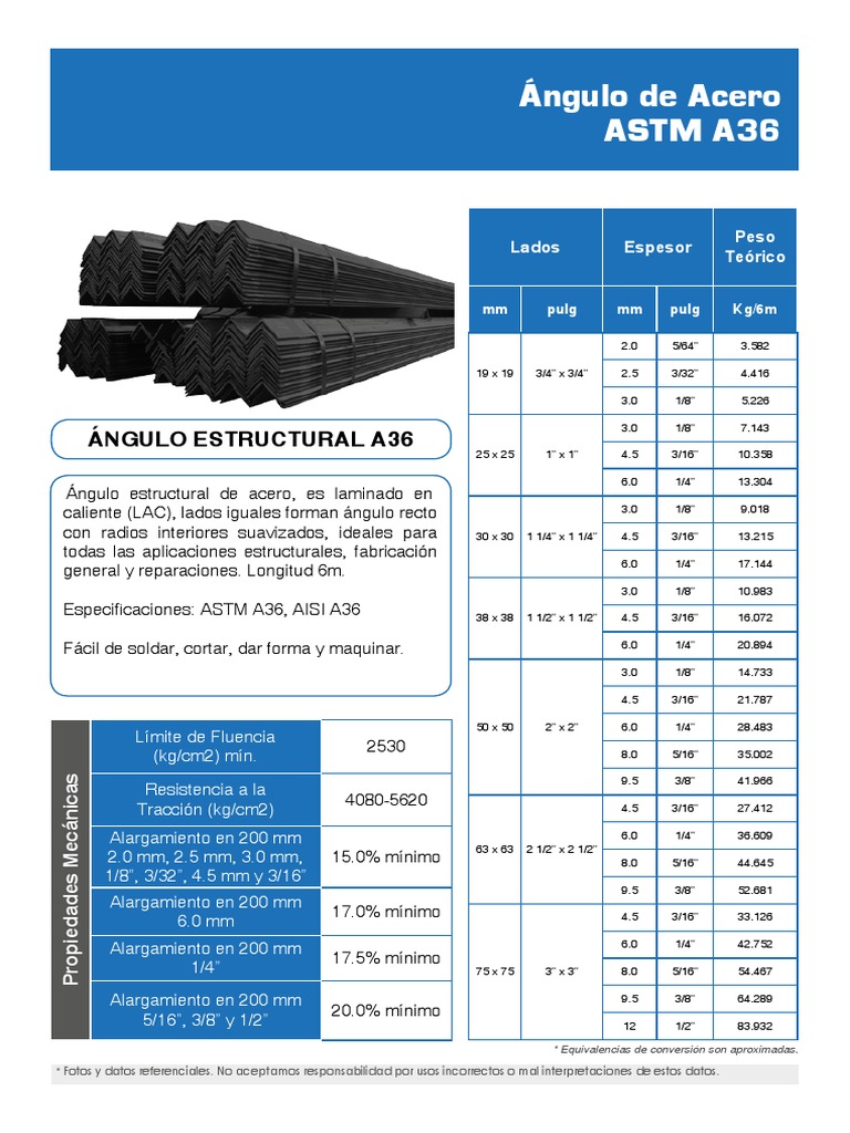 Angulos De Acero Pdf Materiales De Construccion Ingenieria De Edificacion
