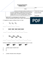 Evaluación Multiplicación