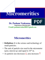Micromeritics: Dr. Pasham Venkanna