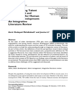 Understanding Talent Development and Implications For Human Resource Development: An Integrative Literature Review