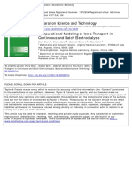 Computational Modeling of Ionic Transport in Continuous and Batch Electrodialysis