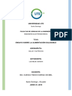 Ensayo Sobre Una Alimentacion Saludable PDF