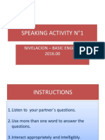 Speaking Activity 1