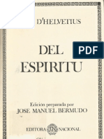 Helvétius, Claude-Adrien - Del Espíritu (Editora Nacional, 1984) PDF