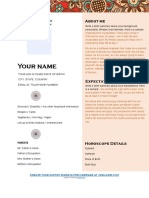 Marriage Biodata Format - Comprehensive