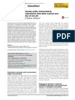 Microbiomes in Extremely Acidic Environments: Functionalities and Interactions That Allow Survival and Growth of Prokaryotes at Low PH