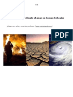 The Impact of Climate Change on Human Behavior