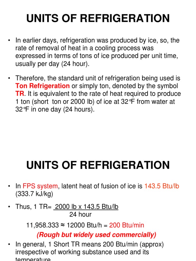 Understanding Ton of Refrigeration | PDF | Home & Garden | Technology ...