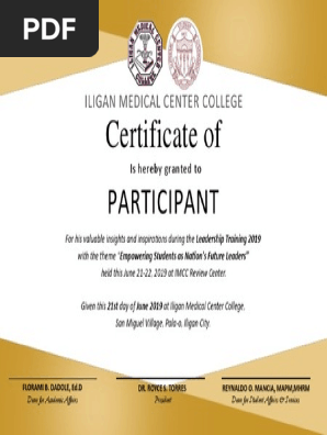 Certificate Blank