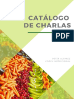 Catálogo Charlas - Peter Alvarez Mora