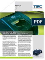 Especificaciones TSC TTP-247 PDF