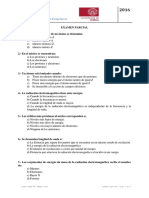 Examen Parcial de Rayos X y Física Atómica