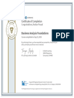 CertificateOfCompletion - Business Analysis Foundations