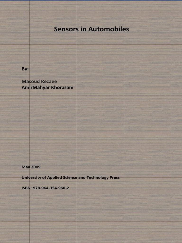 Sensors in Automobiles Final | PDF