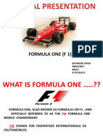 General Presentation: Formula One (F 1)