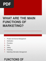 What Are The Main Fuctions of Marketing