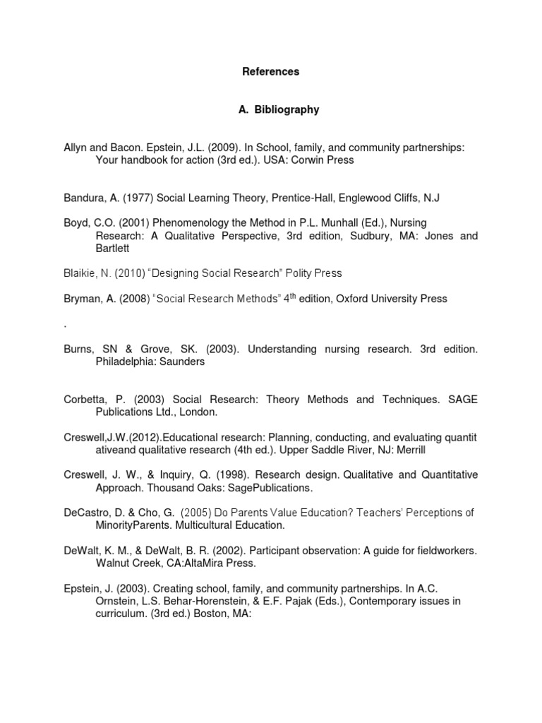 Comprehensive Research References List | PDF | Qualitative Research ...