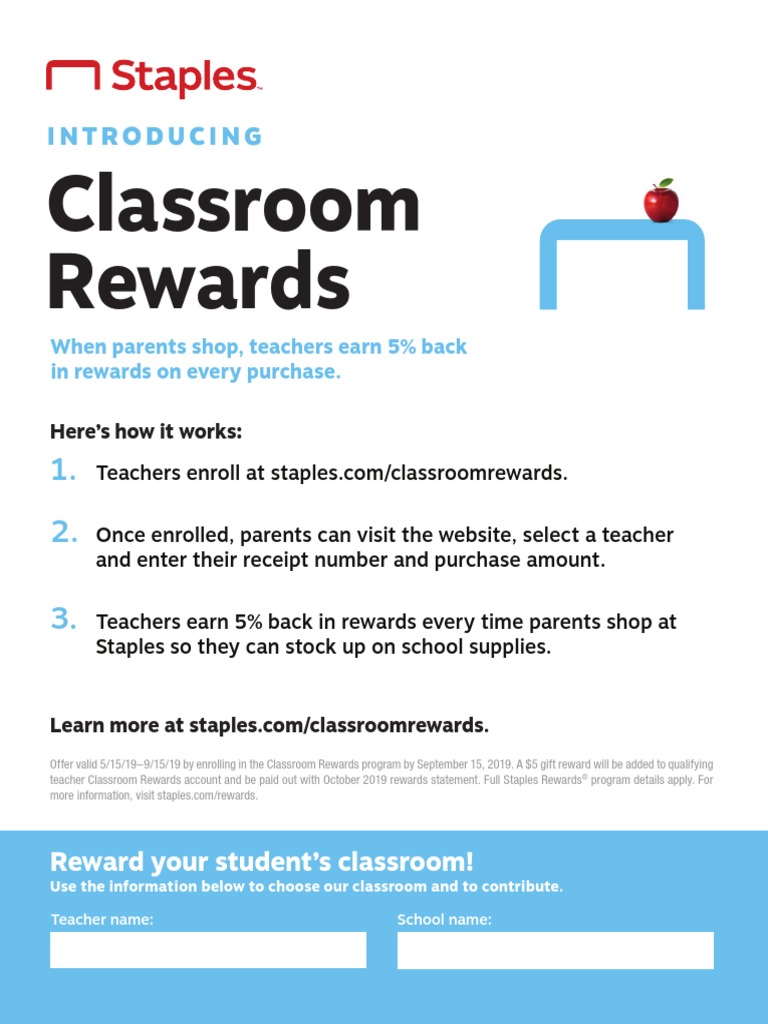 Classroom Rewards Teacher PDF