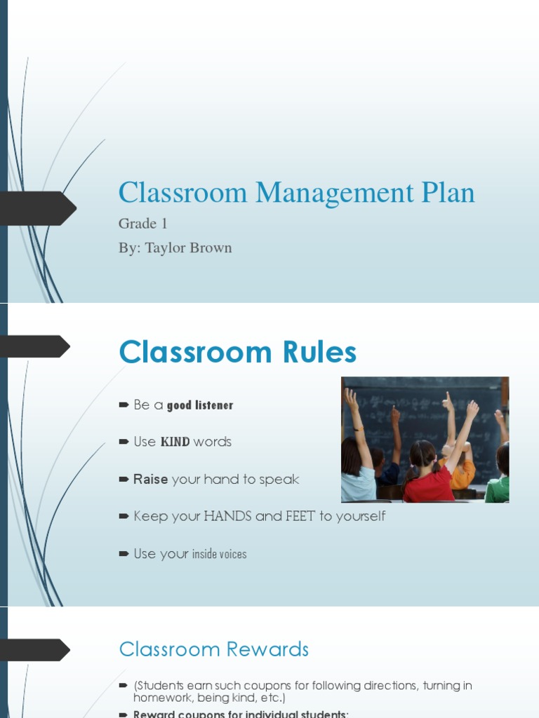 Edu Classroom Management Plan | PDF