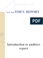 Auditors Report