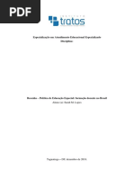 Resenha III - Política de Educação Especial Formação Docente No Brasil