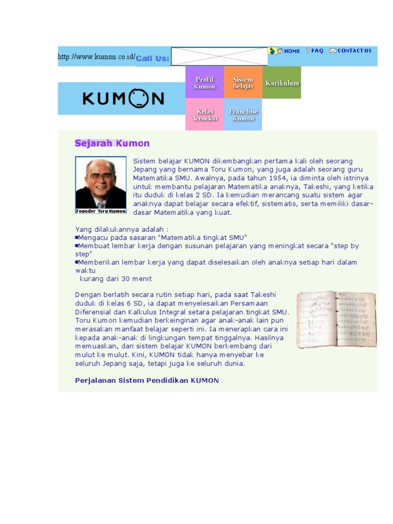 Contoh Metode Kumon Pdf