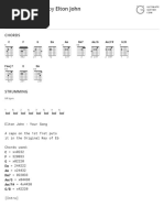 Your Song Chords by Elton Johntabs at Ultimate Guitar Archive PDF