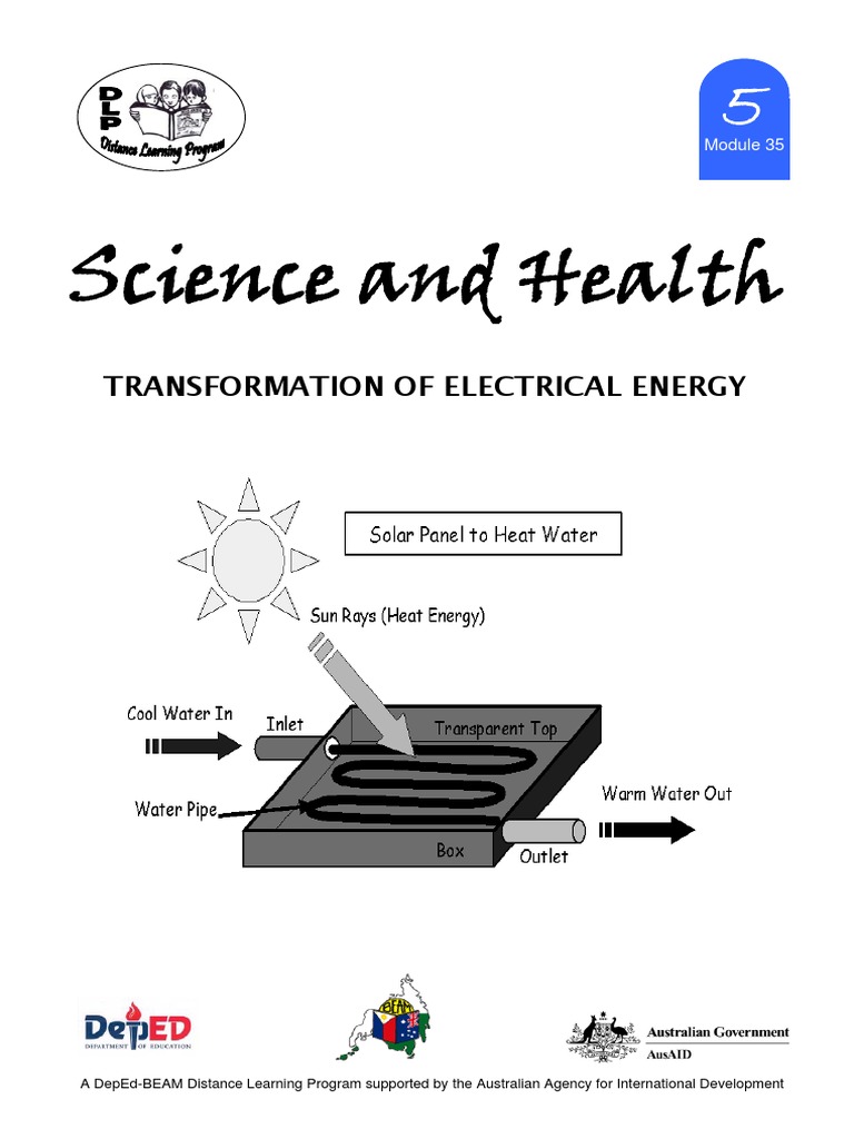 Transformation of Electrical Energy PDF Incandescent Light Bulb