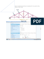 Howe Truss Member Forces DF, FG, GI