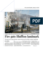 Bluffton Fire, January 2010