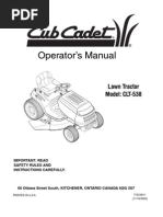 Download Cub Cadet CLT-538 Lawn Tractor by chahouri SN41496299 doc pdf