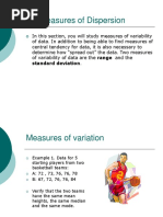 8.3 Measures of Dispersion: Standard Deviation