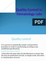 Quality Assurance in Hemat Labs